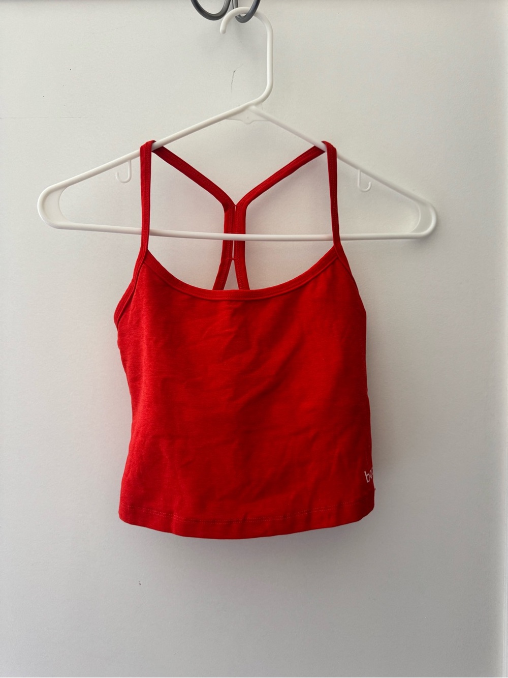 Beyond Yoga x Barre 3 - Red Spacedye Racerback Cropped Tank Top